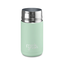 Frank Green 12oz Stainless Steel Ceramic Reusable Cup w Push Button Lid -Mint Gelato