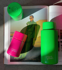 Frank Green Ceramic Reusable Cup 10oz - Neon Pink