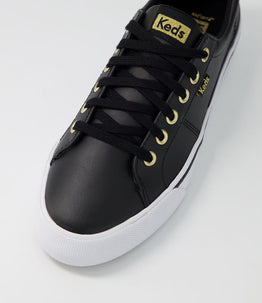 Jump Kick Duo Leather Sneaker -Black