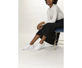 Triple Up Leather Sneakers -White