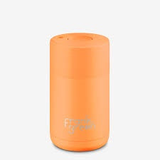 Frank Green Ceramic Reusable Cup - Neon Orange