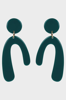 Cleo Arch Earring -Teal