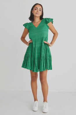 Molly Palm Green Dress