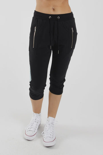 Cut Trackies - Black/Silver Zips – Impress Winton