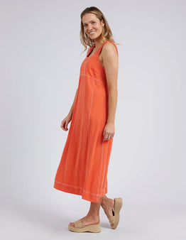 Sage Dress -Orange