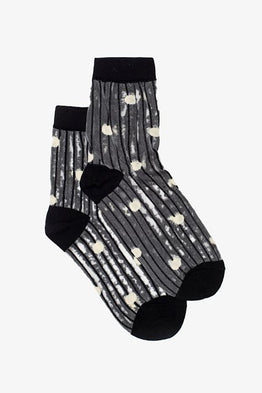 Stripe & Spot Sheer Sock