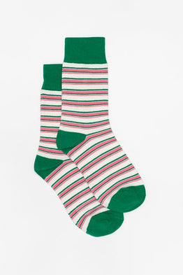 Striped Sock -Green