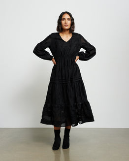 Mikayla Dress - Black Monet