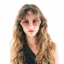 Emma Hexagonal Sunglasses - Weed