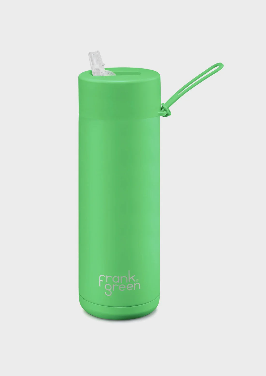 Frank Green 20oz S/S Ceramic Reusable Bottle - Neon Green