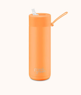 Frank Green 20oz S/S Ceramic Reusable Bottle - Neon Orange