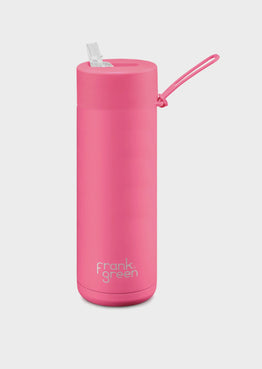 Frank Green 20oz S/S Ceramic Reusable Bottle - Neon Pink
