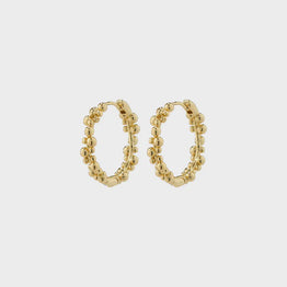 Solidarity Hoop earrings - Gold Plated