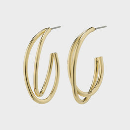 Angelica Hoop Earrings - Gold Plated