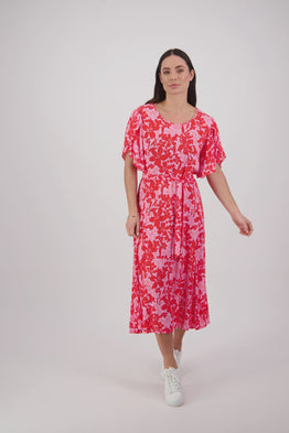 Long Dress with Petal Sleeve -Spritz