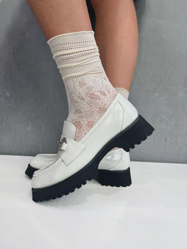 The Loafer Sock -Cream