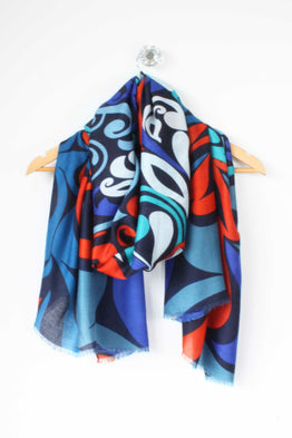 Abstract Fern Scarf