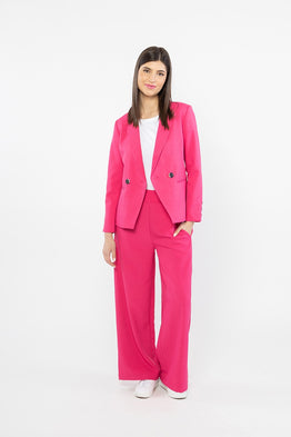 Essential Wide Leg Pant -Hot Pink