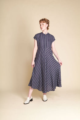 M. Vionnet Dress - Ink Stripe