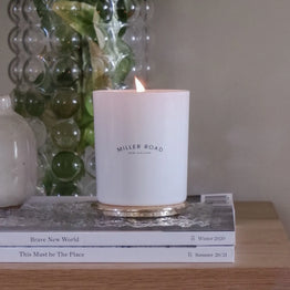 White Luxury Candle - Lime/Basil/Mandarin