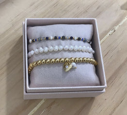 Gift Box Bracelet Stack -Navy