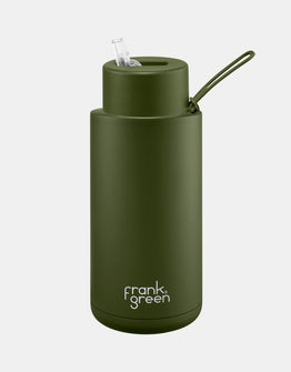 Frank Green 34oz S/S Ceramic Reusable Bottle - Khaki