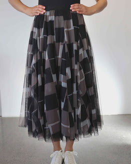 Swan Lake Tutu Pattern Skirt -Neutral Blush